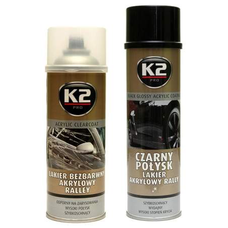 K2 komplet za obnovo črnih platišč