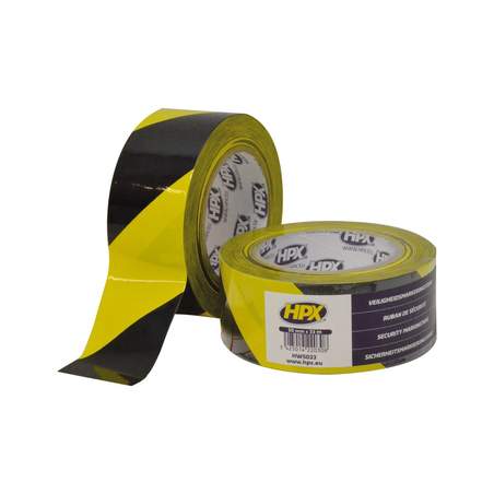 HPX Security Marking Tape 50mm x 33m Črn/rumen
