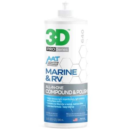 3D Marine & RV Finishing Polish 946ml