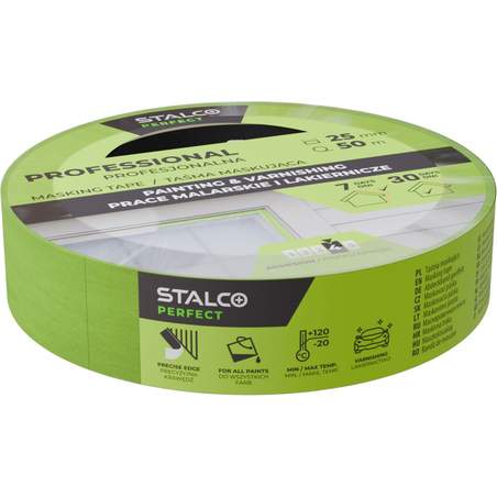 Stalco Profi Masking Tape Lime Green 25mm x 50m