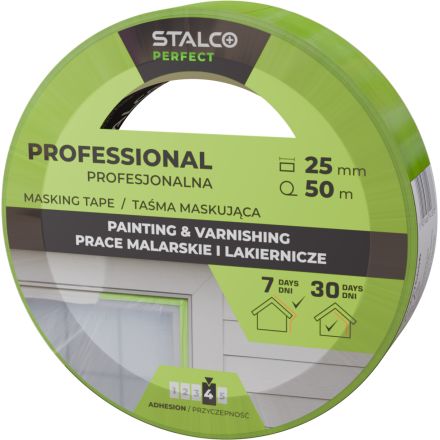 Stalco Profi Masking Tape Lime Green 25mm x 50m