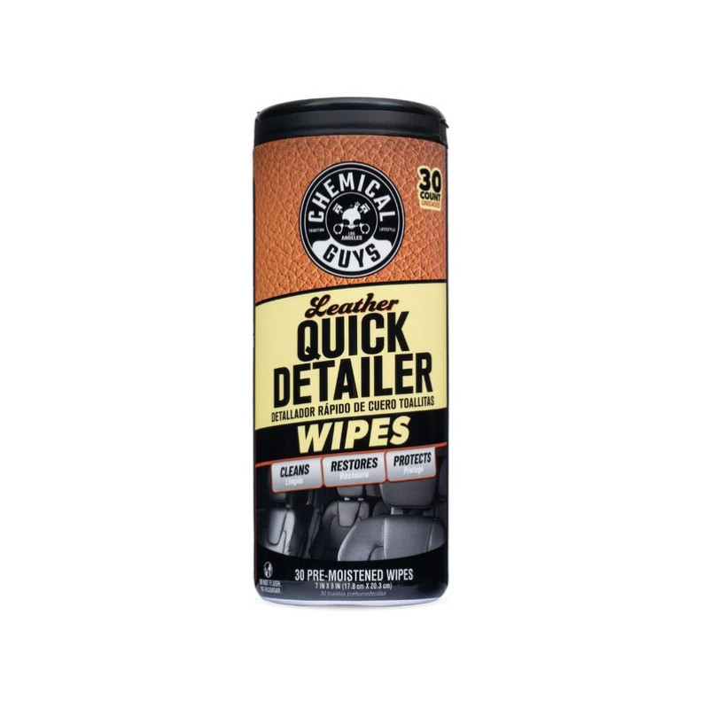 Chemical Guys Quick Detailer Leather Wipes 30/1