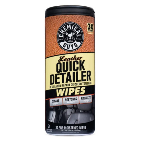 Chemical Guys Quick Detailer Leather Wipes 30/1