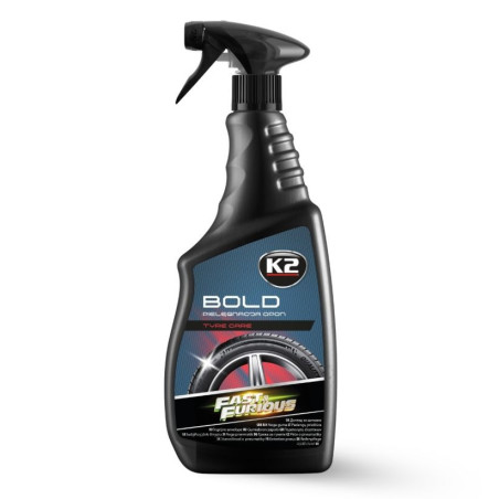 Loščilo za pnevmatike v razpršilcu, K2 Fast&Fourius Bold 750ml