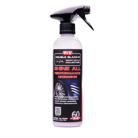 Visoko zmogljiv premaz za plastiko, P&S Renny Doyle Double Black Shine All Performance Dressing 473ml
