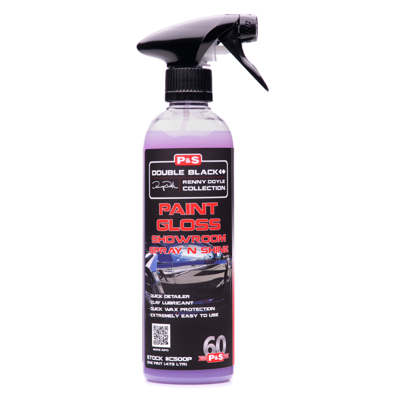 Univerzalno sredstvo za razstavni sijaj, Renny Doyle Double Black Paint Gloss Showroom Spray N Shine 473ml