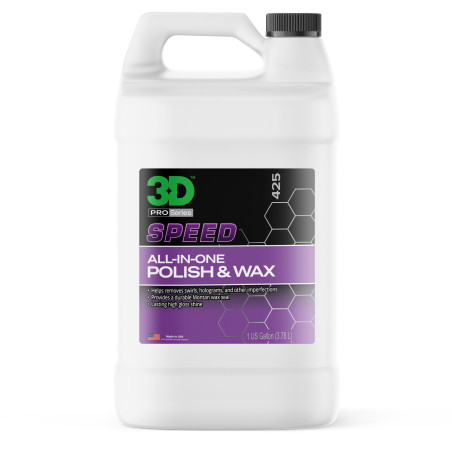 Priljubljena AIO pasta z zaščito, 3D SPEED All in One Polish & Wax 3,8L