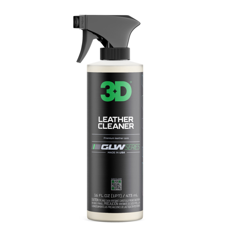 PH uravnoteženo čistilo za usnje, 3D GLW Series Leather Cleaner 473ml