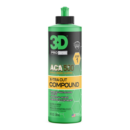 Groba pasta za volnene in mikrofiber gobice, 3D ACA 500 X-TRA Cut Compound 237ml