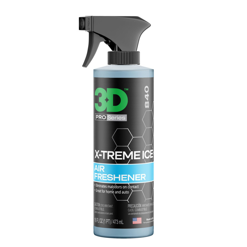 Okolju prijazen osvežilec zraka s svežim ledenim vonjem, 3D Air Freshner X-treme Ice Scent 473ml