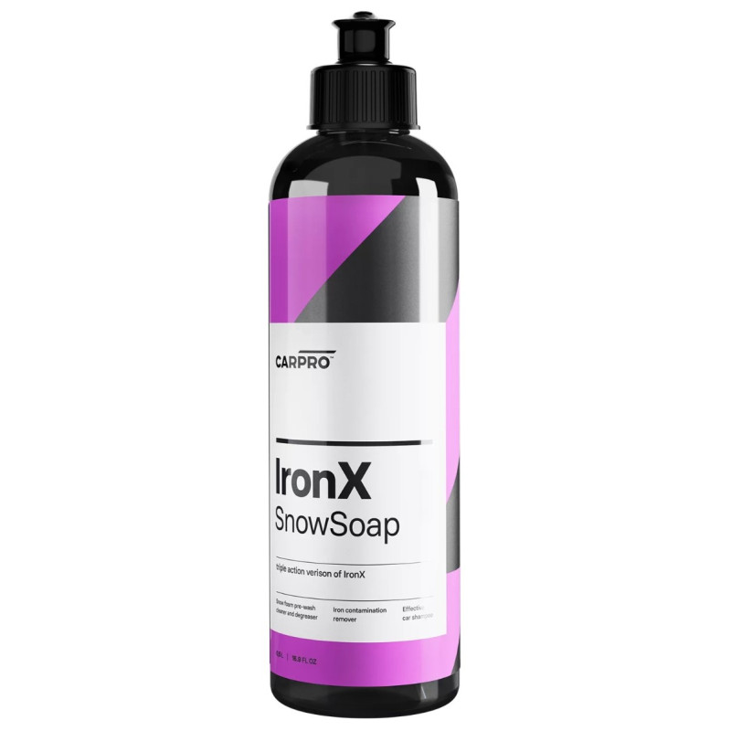 Šampon za pranje z odstranjevanjem zračne rje, CarPro Iron.X Snow Soap 500ml