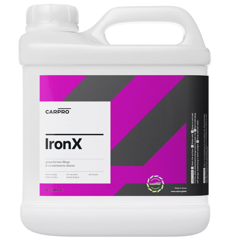 Nagrajeno čistilo za zračno rjo z vonjem limone, CarPro Iron.X 4L