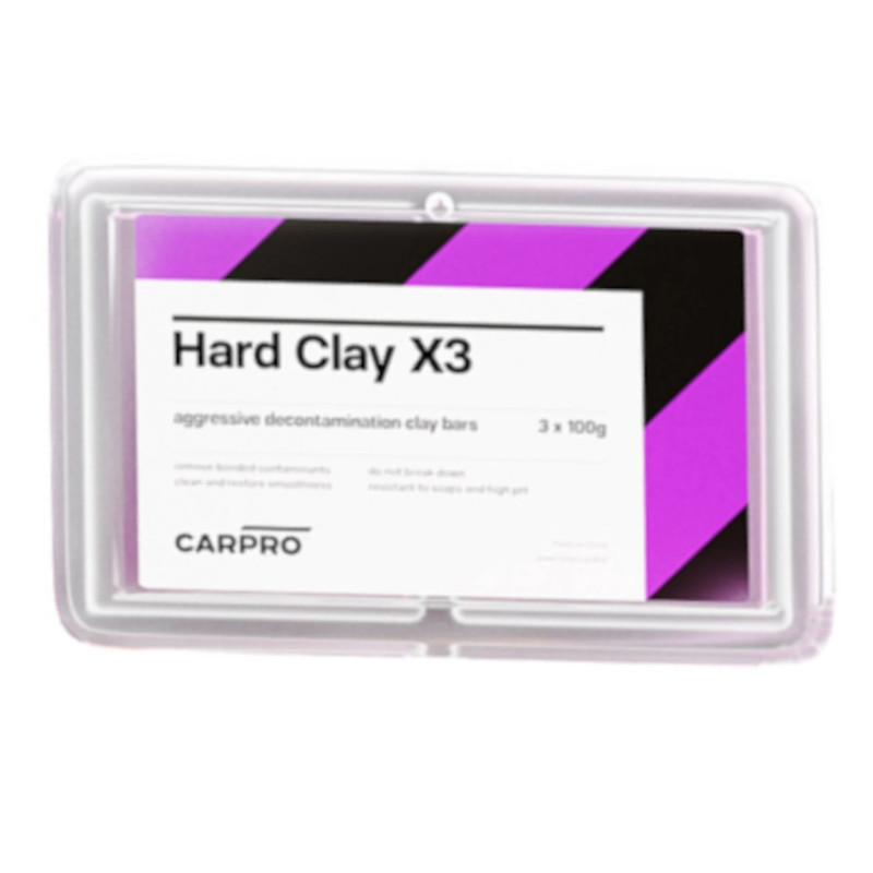 Garnitura grobih plastelinov za detailerje, CarPro Hard Clay Set 100g X3