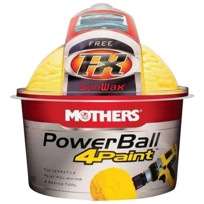 Penasta krogla za poliranje z vrtalnim strojem, Mothers Powerball 4Paint + Darilo