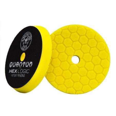 Chemical Guys Hex-Logic Quantum Yellow Heavy Cutting Pad 143mm