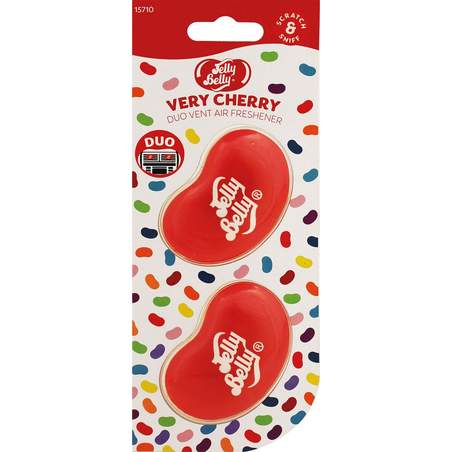 Jelly Belly Duo Vent Air Freshner-Very Cherry