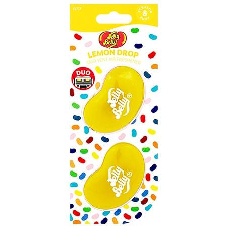 Jelly Belly Duo Vent Air Freshner-Lemon Drop