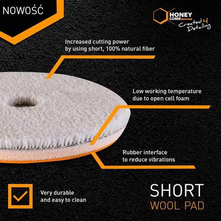 Honey Combination Short Wool Pad 2.0 80mm
