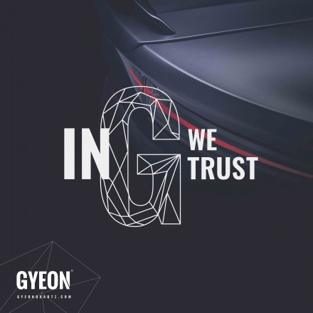 Gyeon Canvas Banner 'I Bathe my car' 100x100