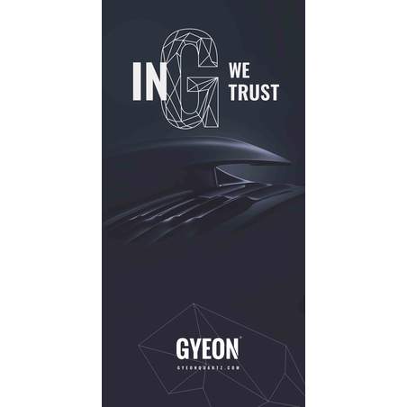 Gyeon Canvas Banner  Stand 'In G we trust' 100x200