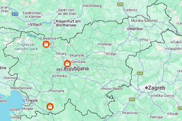 zemljevid poslovalnic Operi-avto.si v Google Maps